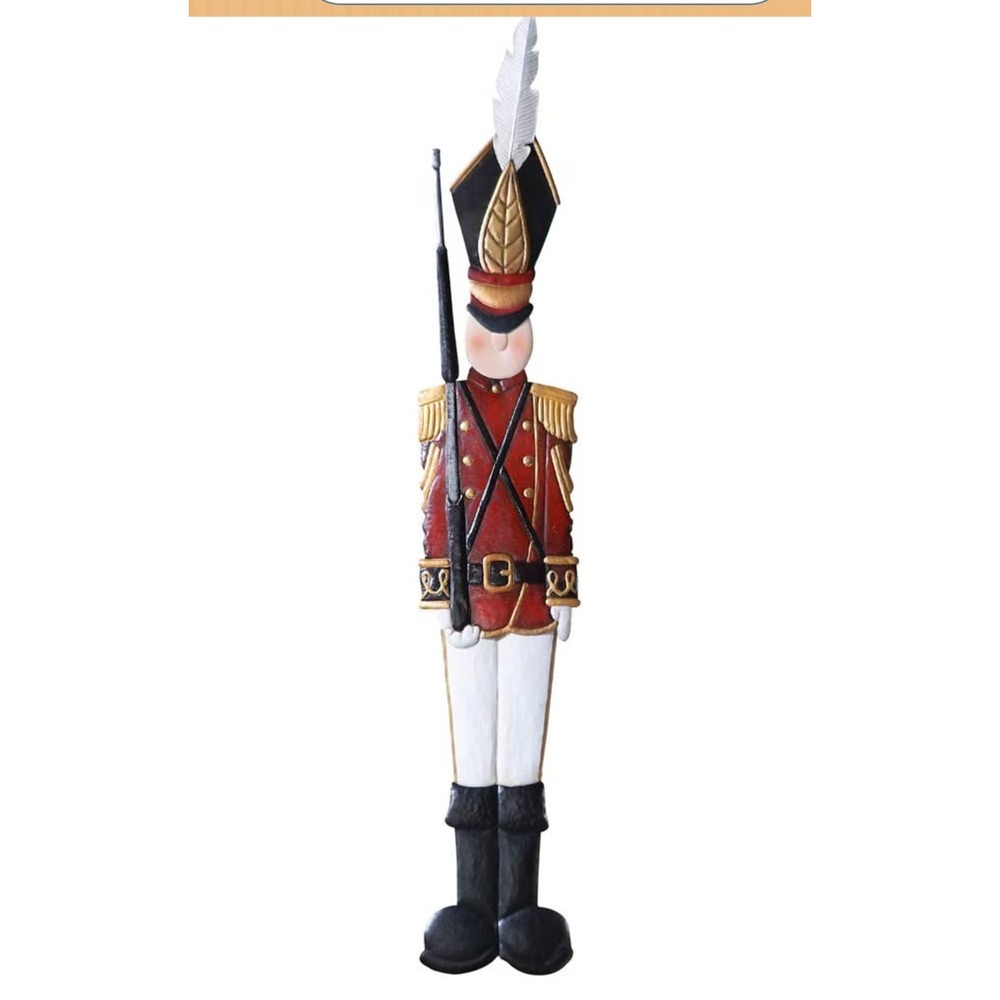 Collections Etc Toy Soldier Nutcracker Metal Wall Decor Porch Greeter Christmas